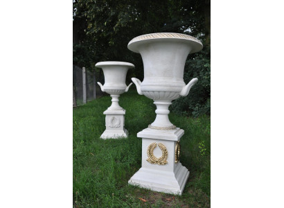 XXL Design Váza květinový hrnec Vázy Miska Podlaha Dekorace Dekorace na sloupu Nový