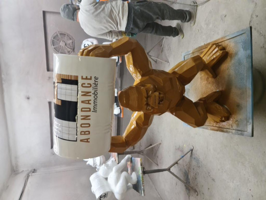 Designer Figur Socha Moderní sochy Dekorace Dekorace Gorila Zahrada Nový