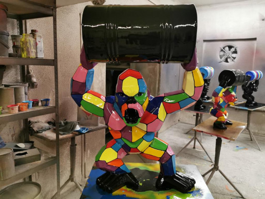 Designer Figur Socha Moderní figuríny Sochy Dekorace Dekorace Gorila Zahrada Nový