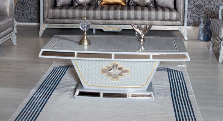 Klasická sedací souprava Královský styl Nábytek Pohovka Pohovka Stůl 4 kusy