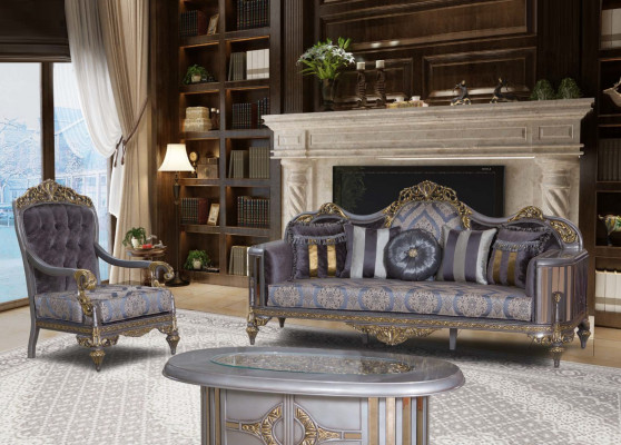 Sofa Chesterfield set Lila kavárenský stůl designer skupina 3 kusů obývací pokoj