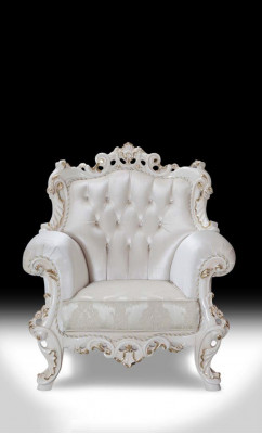 Chesterfield Design křeslo čalouněný luxusní textil Sedadlo 1 Místný Královský