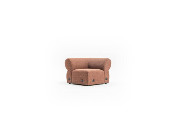 Hnědá pohovka s třemi sedadly Luxus Moderní design obývacího pokoje