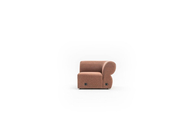 Hnědá pohovka s třemi sedadly Luxus Moderní design obývacího pokoje