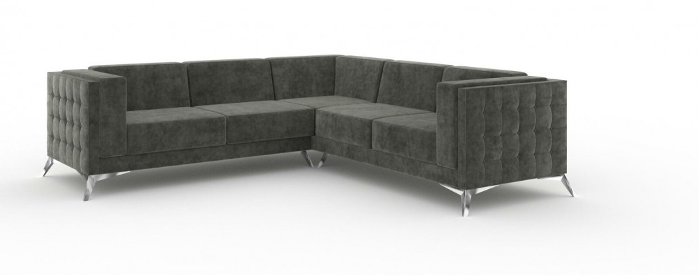 Wohnlandschaft rohová sedací souprava L-tvaru pohovka dekorativní design textilní moderní