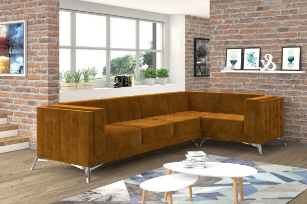 Textilní pohovka pohovka obývací stěna souprava Design Moderní pohovka rohová pohovka