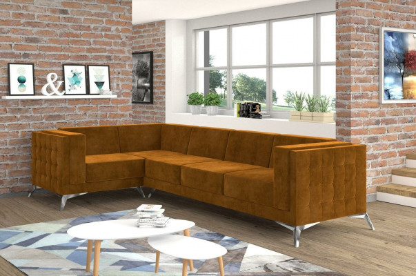 Textilní pohovka pohovka obývací stěna souprava Design Moderní pohovka rohová pohovka