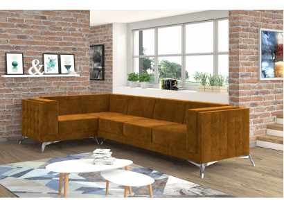 Textilní pohovka pohovka obývací stěna souprava Design Moderní pohovka rohová pohovka