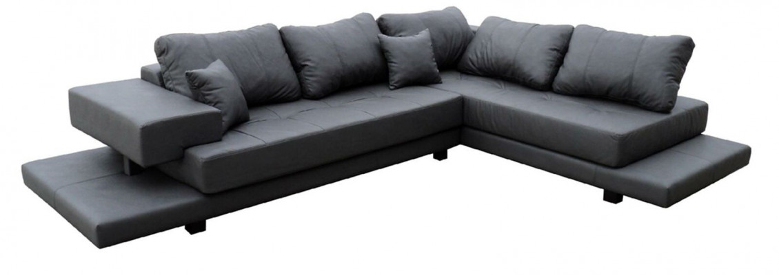 Design Esk Rozkládací Pohovka v L-formě Moderní Pohovky Kožená Pohovka Sedací souprava