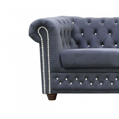 Chesterfield sestava sedací soupravy 3+2+1 Rozkládací pohovka Pohovka Křeslo Potah Kožené Pohovky Postel