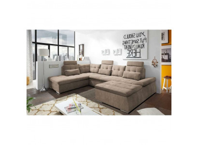 Funkce postele Rozkládací rohová sedací souprava U-forma Pohovka Nábytek Design Pohovka Polštář Textil Moderní