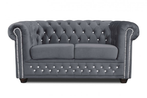Chesterfield sedací souprava 2+1 místně Design gauč polstrovaná sedací souprava set Nový