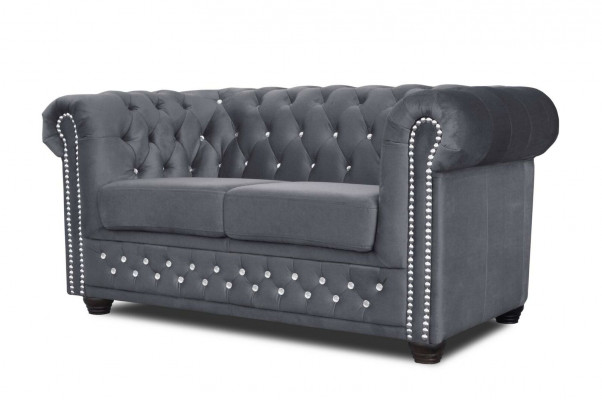 Chesterfield sedací souprava 2+1 místně Design gauč polstrovaná sedací souprava set Nový