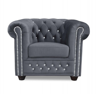 Chesterfield sedací souprava 2+1 místně Design gauč polstrovaná sedací souprava set Nový