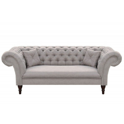 Chesterfield sedací souprava 3+2 sedačka pohovka polstrovaný design kůže látka sezení