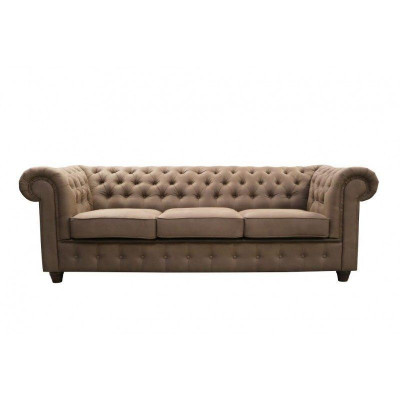 Chesterfield 3+1 Sofá Garnitur Kožená Pohovka pro obývací pokoj Sofa