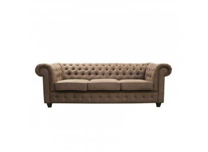 Chesterfield 3+1 Sofá Garnitur Kožená Pohovka pro obývací pokoj Sofa