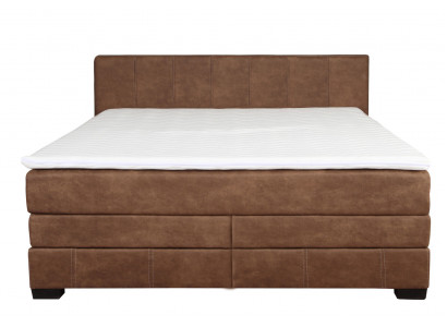 Retro postel Boxspring postel dřevěná manželská postel hotelová postel