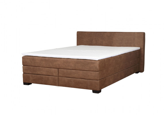 Retro postel Boxspring postel dřevěná manželská postel hotelová postel