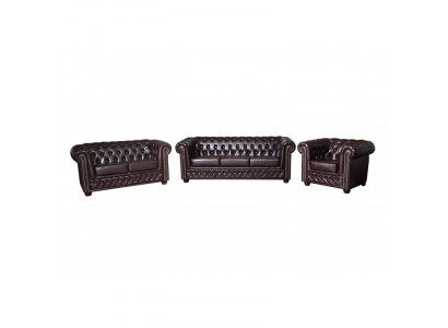 Chesterfield kožená sedací souprava sedací souprava pohovka gauč polštář sedadlo sedací soupravy nové