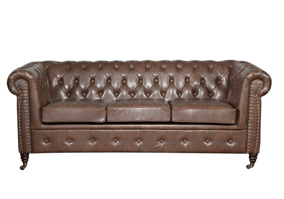 Chesterfield sedací souprava pohovka čalounění 3 2 sedadlo kožené pohovky látka nová