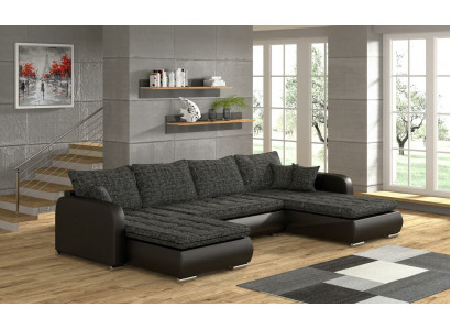Design Rozkládací pohovka U tvaru Kožená textilní pohovka Nový nábytek