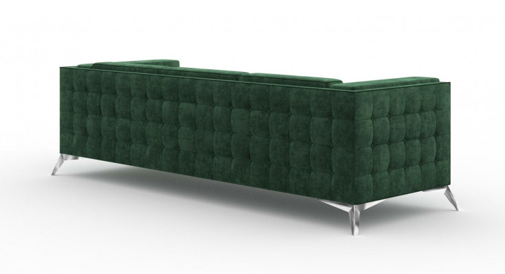 Třímístná pohovka s potahem z textilu Chesterfield garnituraco.