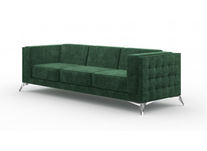 Třímístná pohovka s potahem z textilu Chesterfield garnituraco.