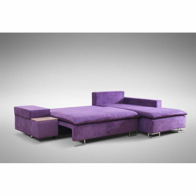 Design pohovky L-tvaru s funkcí lůžka, polstrování, sedadlo rohoží Nové textile
