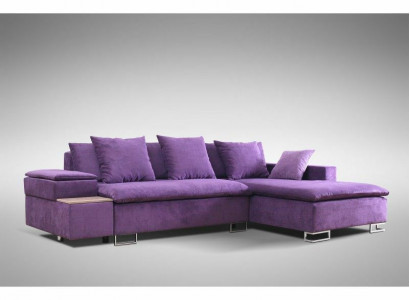 Design pohovky L-tvaru s funkcí lůžka, polstrování, sedadlo rohoží Nové textile