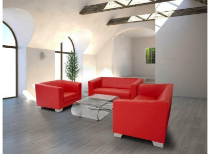 Pohovka set 3+2+1 křesla Design Sofie Polstry Relax Kožené Pohovky