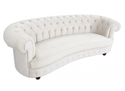 Chesterfield 3místná designová polstrovaná sedací souprava pohovka pohovky textilní látka Nový