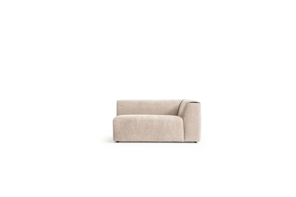 Ecksofa U-form Obývací pokoj Pohovka Beige Příčná sedací souprava