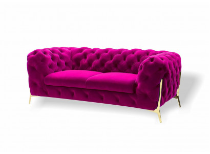 Sofa 2 Sitzer Klasická Chesterfield pohovka Křesla čalounění dvoumístná sedadla Nový