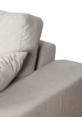 Sofa 4místné žíněné pohovky Luxus designérská pohovka Roztahovat součásti 274cm