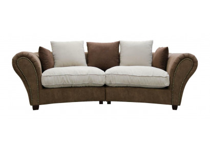 Sofa 4 místný textilní luxusní pohovka, velké polstrování 265 cm