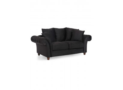 Design Pohovka 2-sedadlová Chesterfield látková pohovka Pohovka Čalouněné pohovky Dvojsedadlové Nový