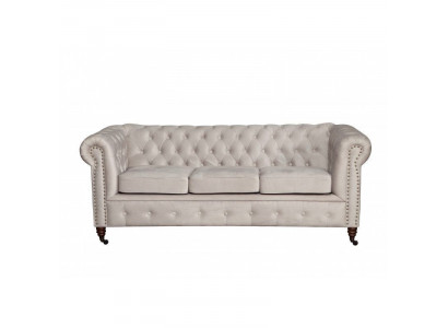 Design klasik Chesterfield potahová sedací souprava s pohovkou 3 sedadla, nová kožená pohovka