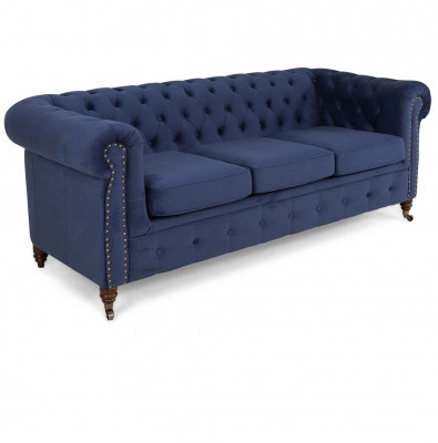 Chesterfield pohovka se 3 místy, potah, sedačka, obývací pokoj, pohovka pro tři osoby, nová