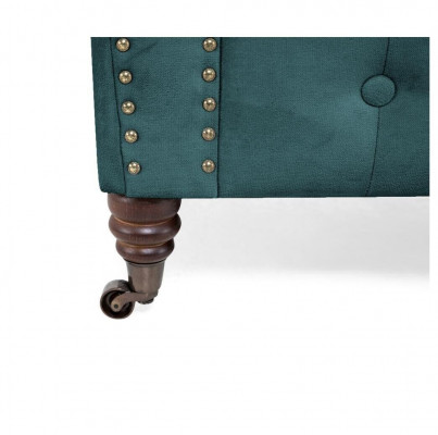 Klasický nábytek Chesterfield Třísedák Textilní pohovka Luxusní design