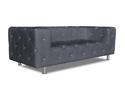 Třímístná pohovka Polsterní design pohovka 3místná sedací souprava pokoje Chesterfield šedé nové