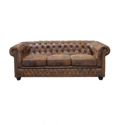 Pohovka potah pohovky textilní Chesterfield pohovka souprava 3místná pohovka