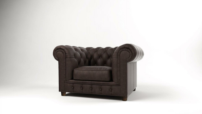 Křeslo televizní sál klub louka textilie kůže luxusní design Chesterfield