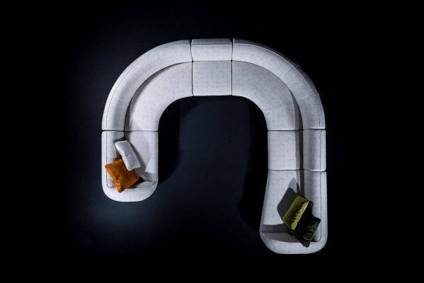 Rohová sedací souprava U-formy Luxus Moderní židle obývacího pokoje