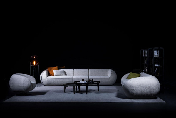 Luxusní sestava sedacích souprav Sofa Set pětimístná, třímístná a křeslo Set Moderní