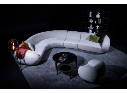 Šedá sedací souprava rohová sedací souprava obývací pokoj luxusní rohová sedací souprava sofa