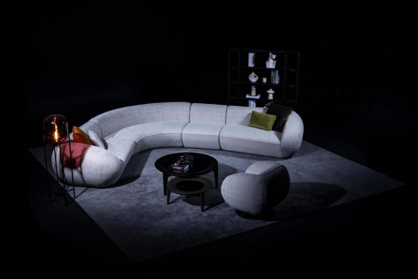 Šedá sedací souprava rohová sedací souprava obývací pokoj luxusní rohová sedací souprava sofa