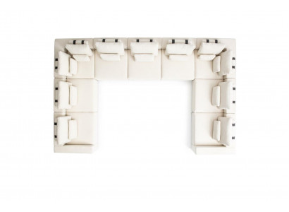 Návrh pohovky v L tvaru moderní pohovky Polstrovaná sedací souprava Moderní obývací pokoj