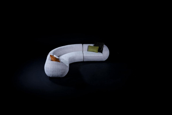 Textilní pohovka Moderní L-foŕmová pohovka Obývací pokoj Designové pohovky