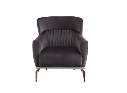Křeslo Moderní Černý Lounge Klub Obývací Pokoj Textil Luxus Design.